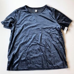 NWT! Old Navy blue velvet tshirt